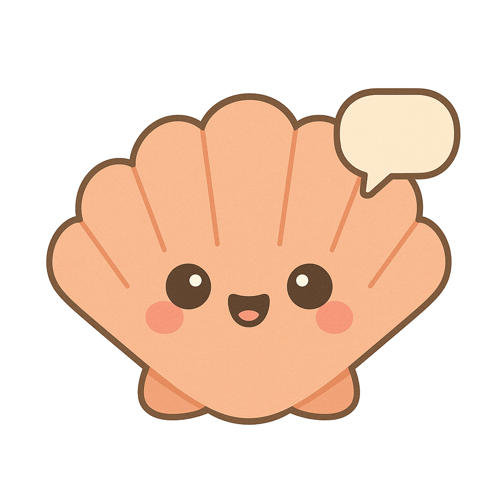 Cute shell character